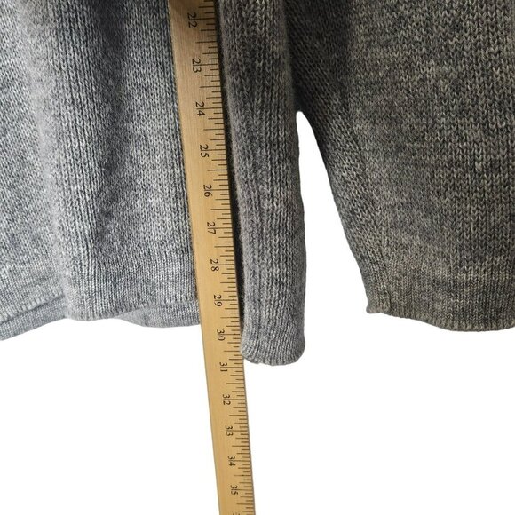Norsewear Mens Fishermans Thick Wool Sweater Gray Grey Sz L Made In‎ New Zealand - Picture 7 of 9